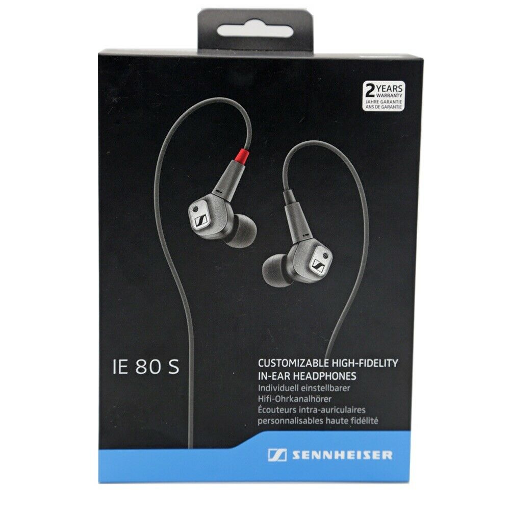 Sennheiser | IE 80 S Adjustable Bass Earbud Headphone | Brand New